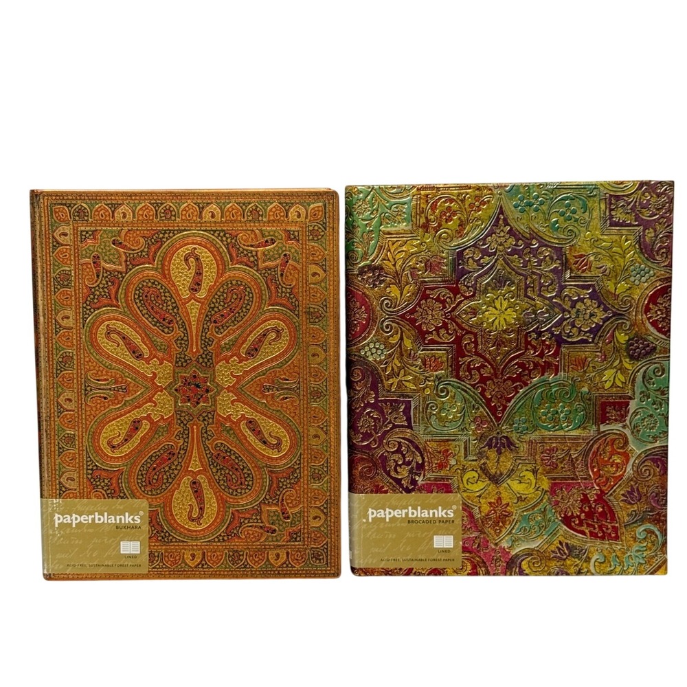 Paperblanks Ultra Journals Set Amber Bukhara Bavarian Flower Lined Notebooks